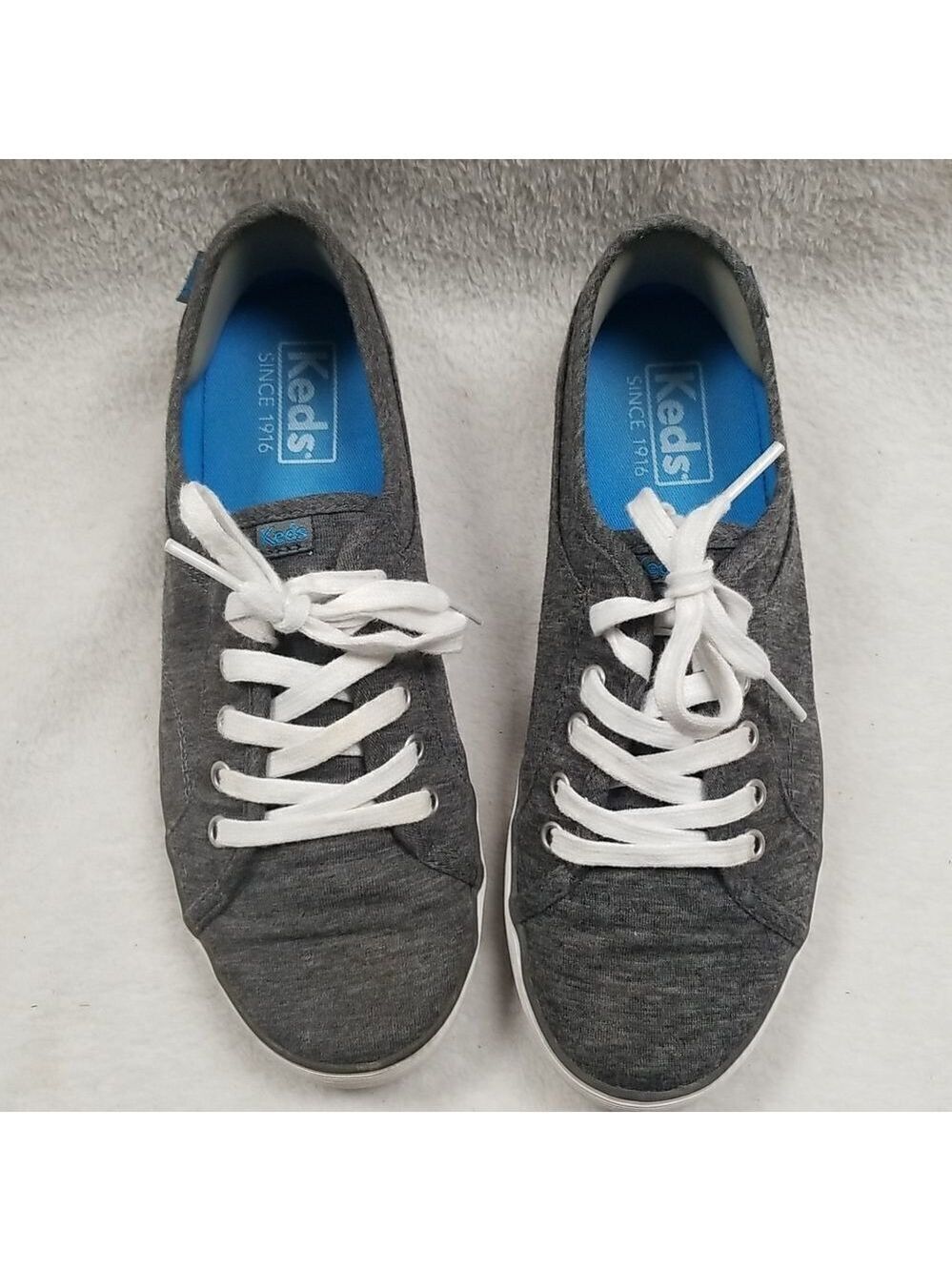 KEDS  Heather Gray Knit Jersey Sneakers.sz 6